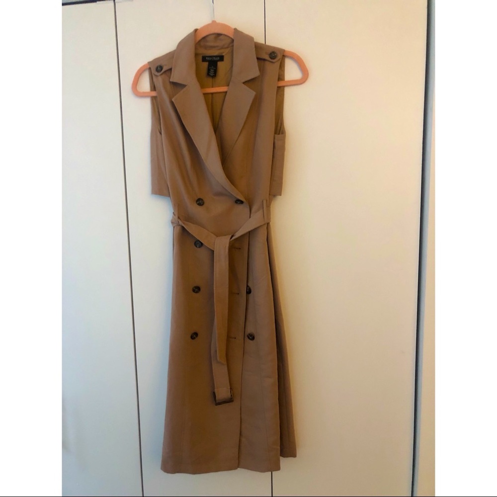 WHBM Sleeveless Trench NWOT